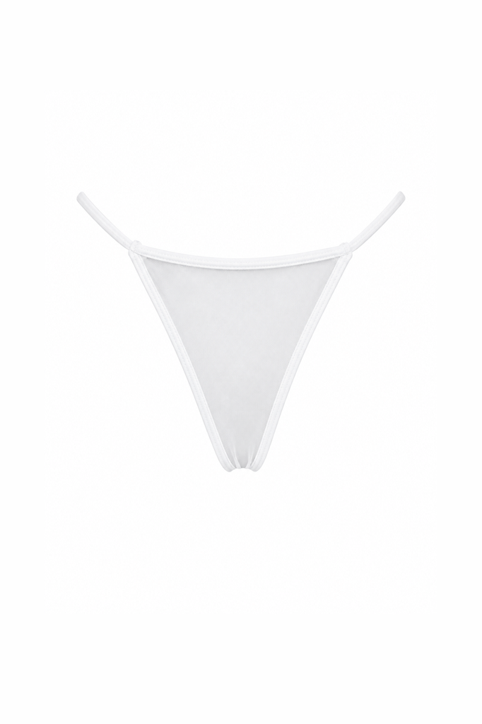 PURE VEIL - Hafif Tül, Crop Atlet, Külot ve Şort Takımı