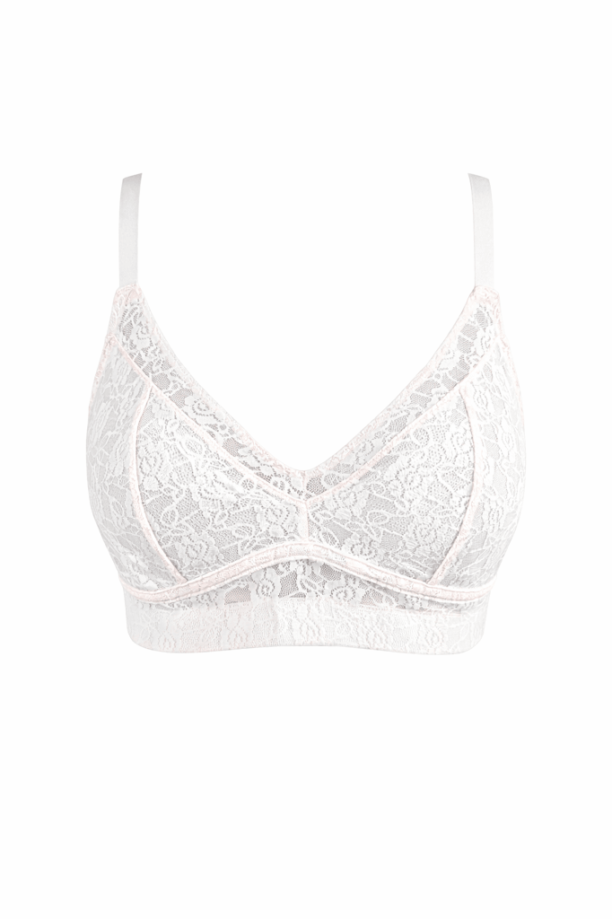 Ecru Lace Non-wired Minimizer Bra