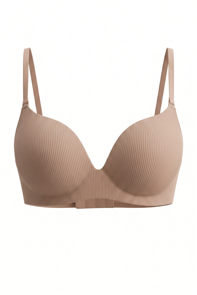 Second Skin Bra | Bronz Kahve Lazer Kesim Dikişsiz İz Yapmayan Sütyen