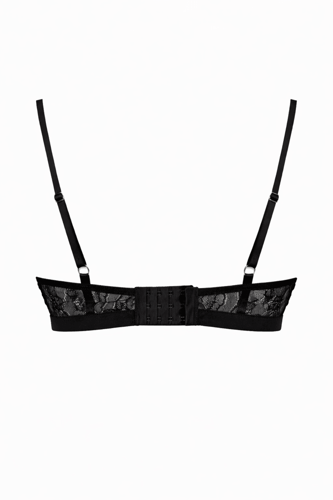 Black Lace Non-Wired Minimizer Bra