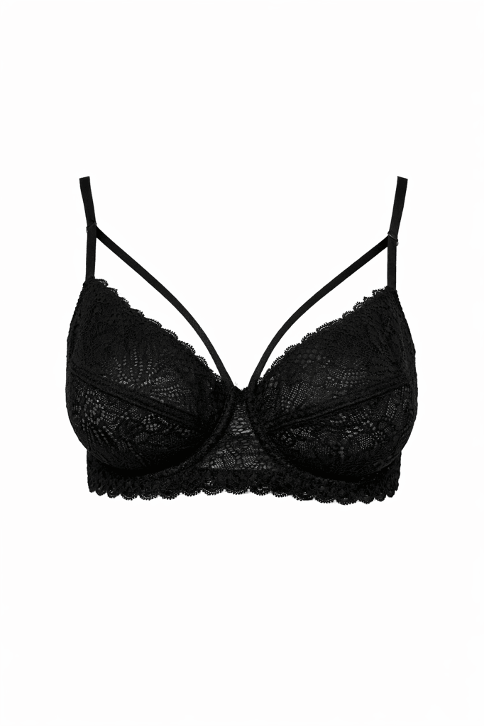 Black Wireless Lace Bralette