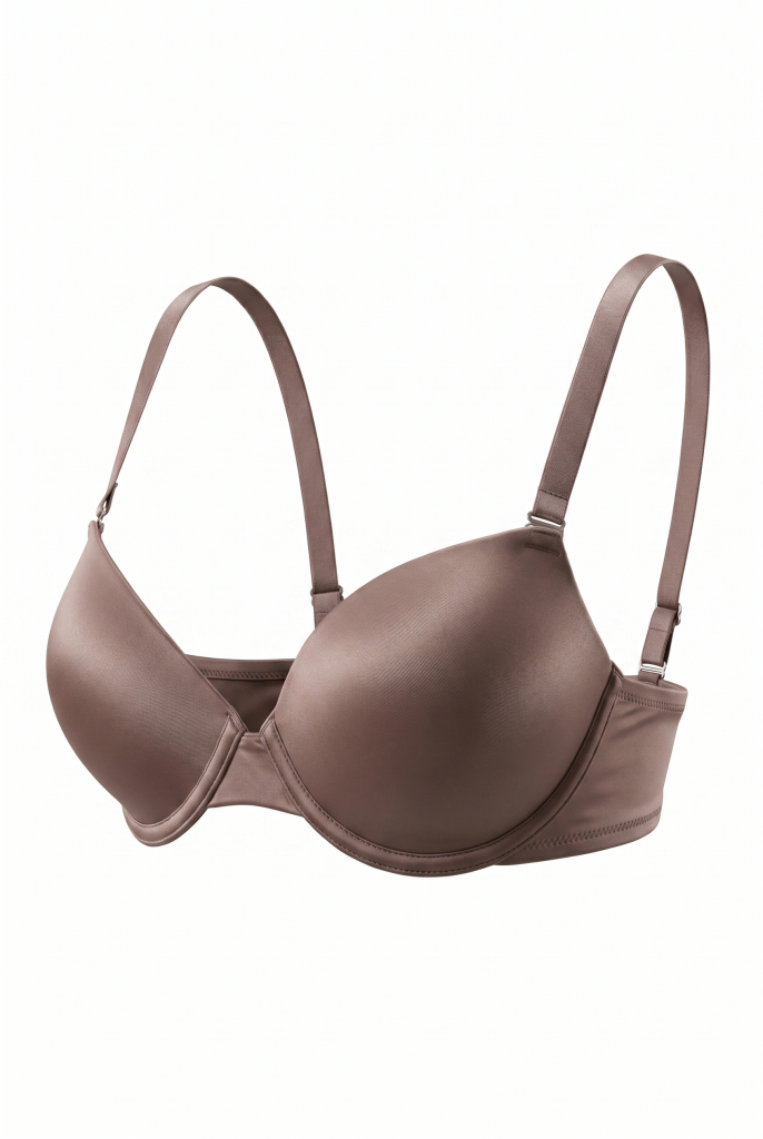 Soft Push Up Bra | Bronz Kahve Yarı Dolgulu, Tak-Çıkar Askılı Sütyen