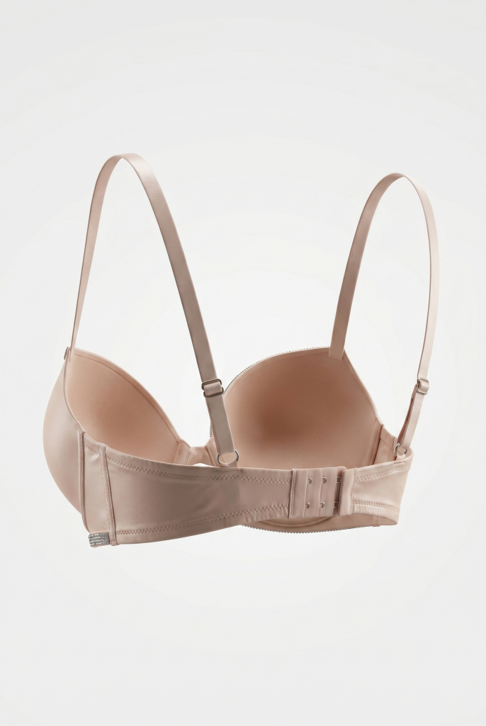 Luna Crystal Bra | Somon Taş Şeritli Push Up Sütyen