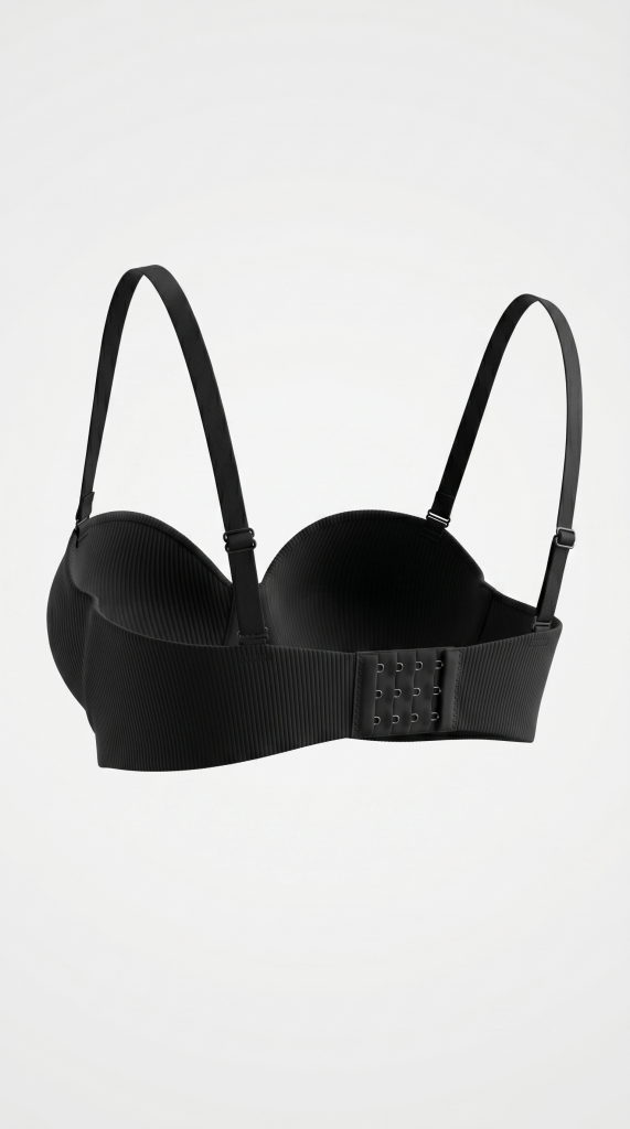 Second Skin Bra | Siyah Dikişsiz Balensiz Sütyen
