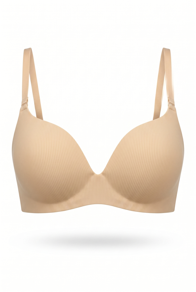 Second Skin Bra - Nude Laser Cut Seamless No-Show Bra