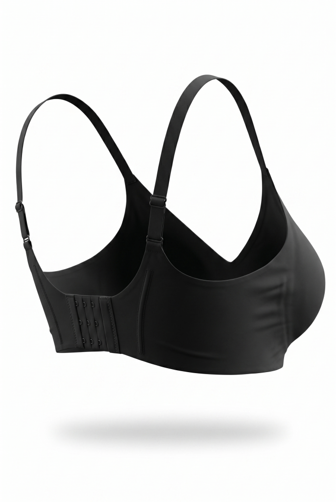 Soft Touch Bra | Black Seamless Non-padded Bra